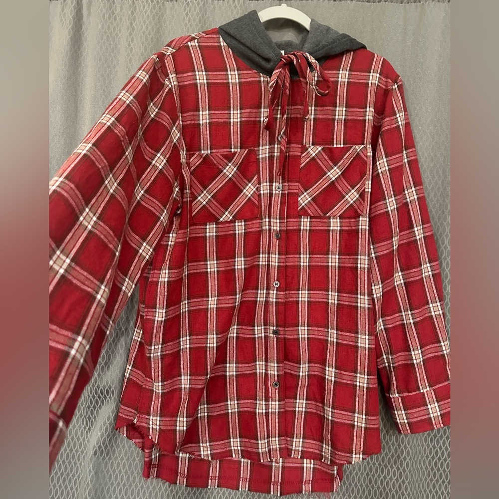 Oversized Hooded Flannel